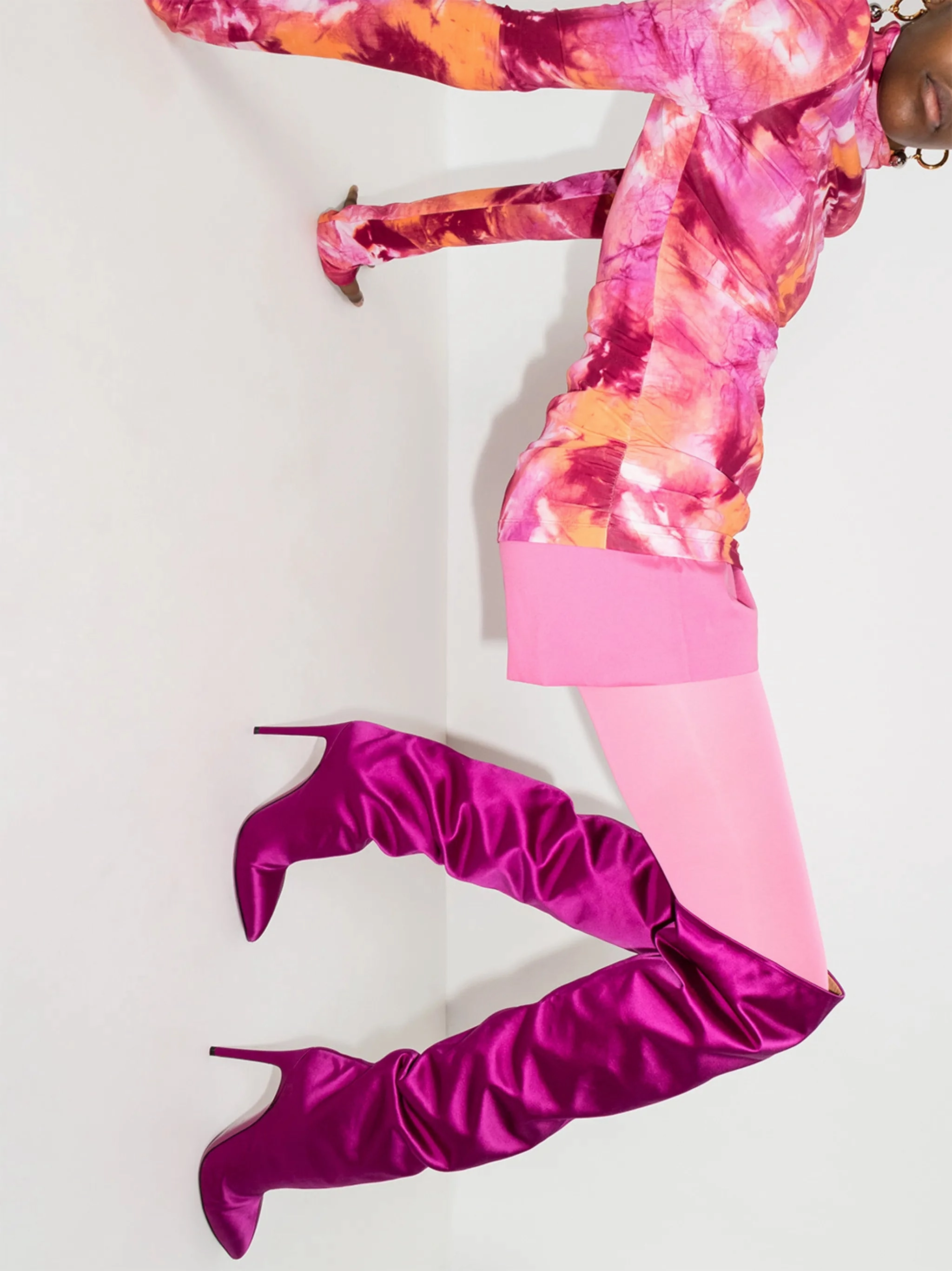 Wedding Dress And Cowgirl Boots 105mm over-the-knee boots