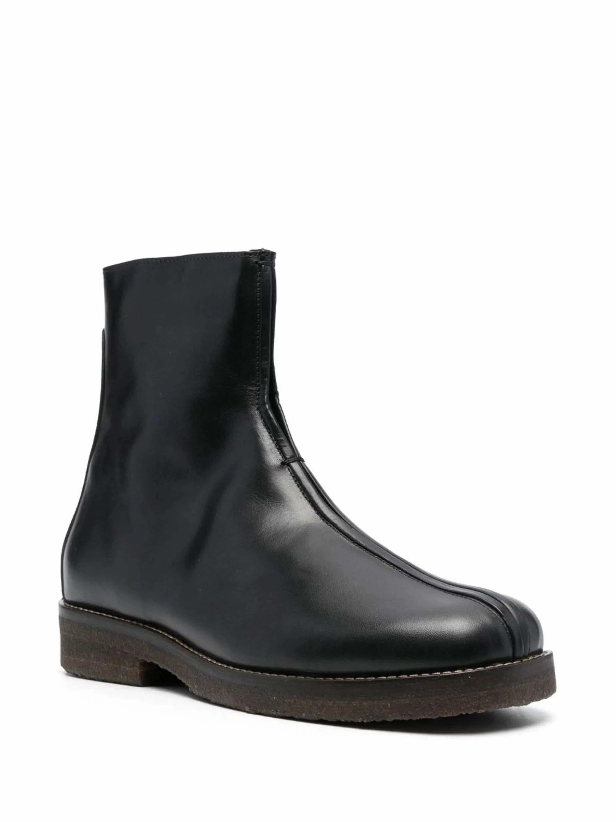 35mm zip-up leather boots Clearance Work Boots