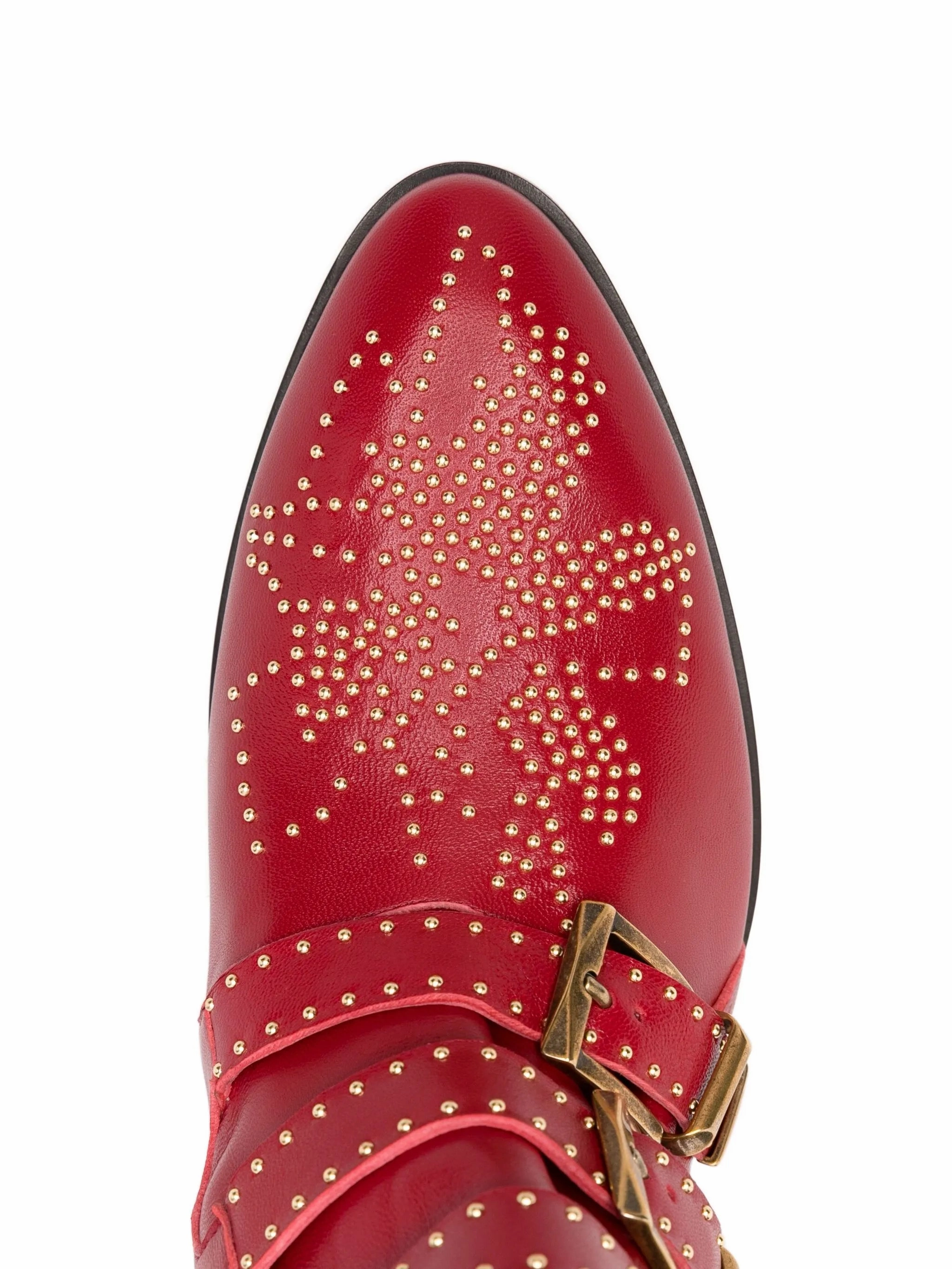 Lace Knee High Boots 40mm Susanna studded buckle boots