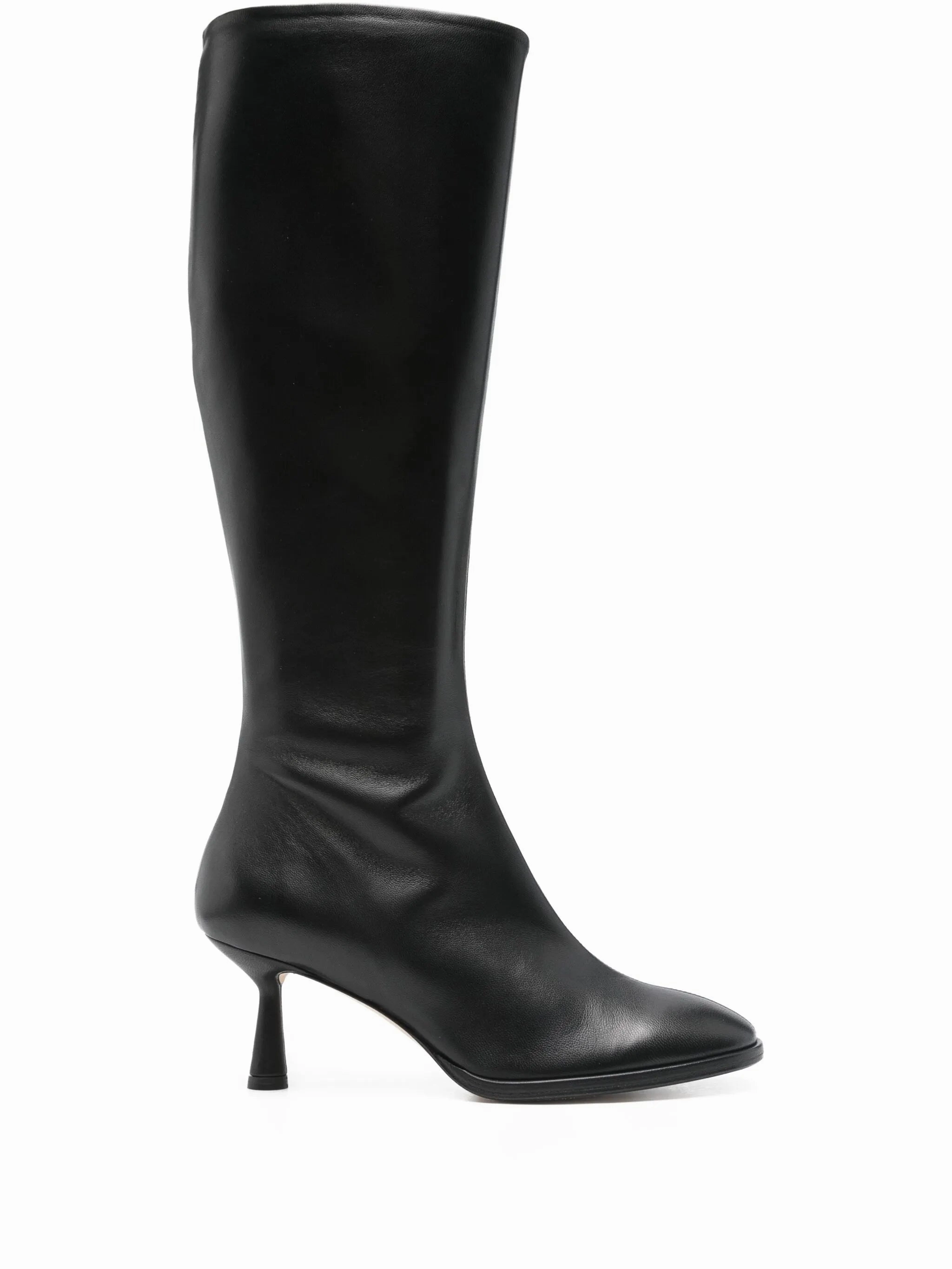 60mm leather knee-high boots Black Boots Above The Knee