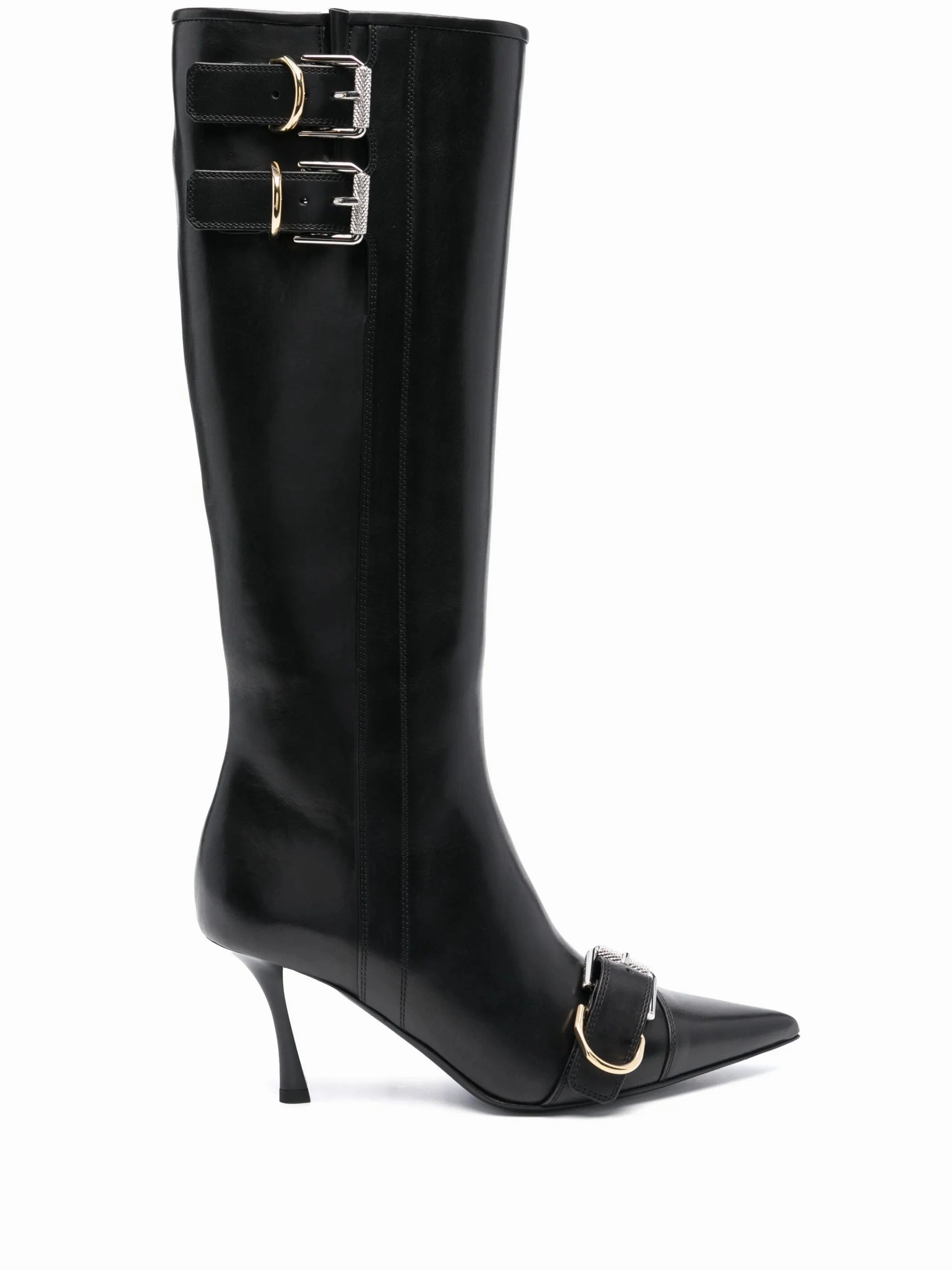 75mm Voyou boots Knee High Boots With Heels
