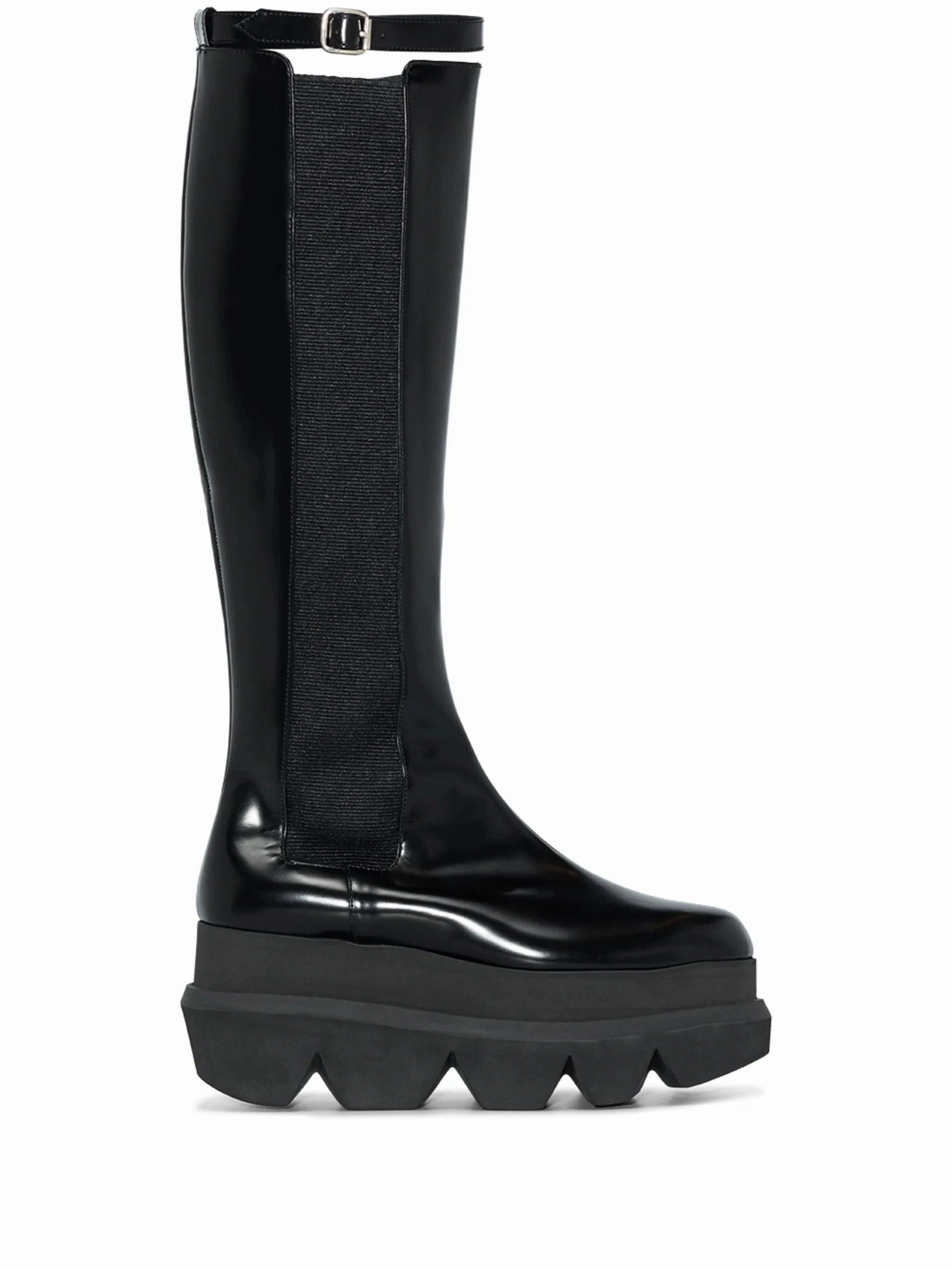 85mm flatform leather knee-high boots Affordable Cowboy Boots
