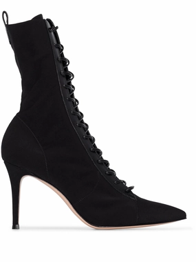 Boots With The Fur 85mm lace-up sock boots