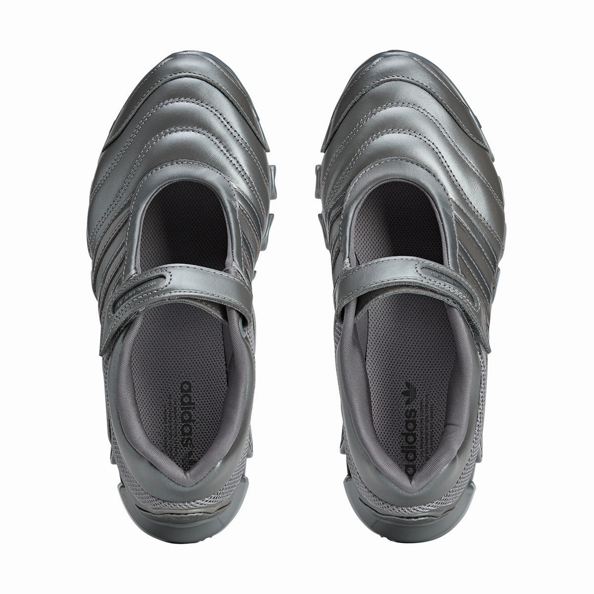 Samba Adidas Soccer Shoes   Taqwa Bint Ali Megaride Mary-Jane 'Iron Metallic'