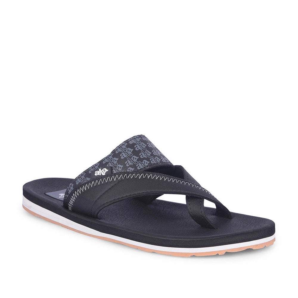 Inserts For Slippers A-HA Casual Black Flip Flop For Men ANCO-02 By Liberty