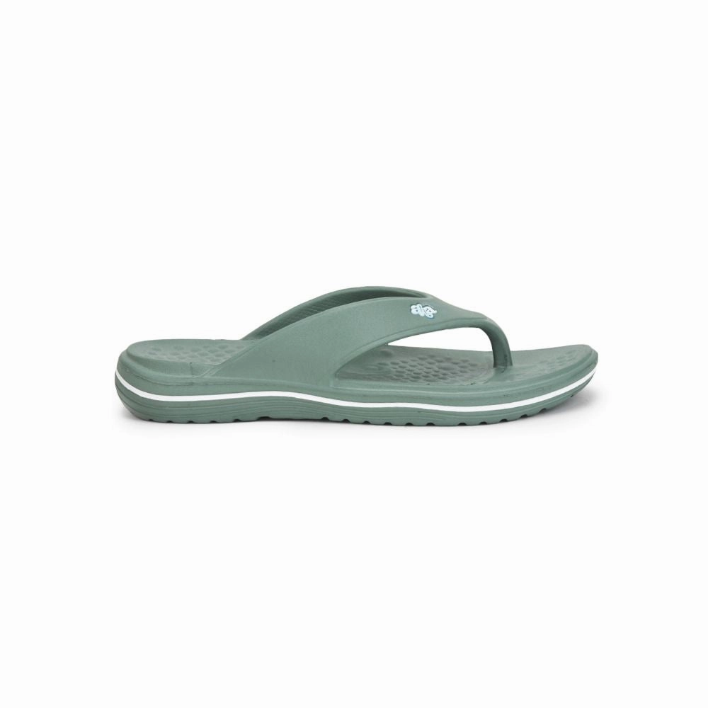 A-HA Casual Green Flip Flop For Men BEACHTIME By Liberty Moccasins Slippers