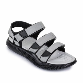 Sandals For Wide Feet A-HA Casual Grey Sandals For Men STAMINA-4E By Liberty