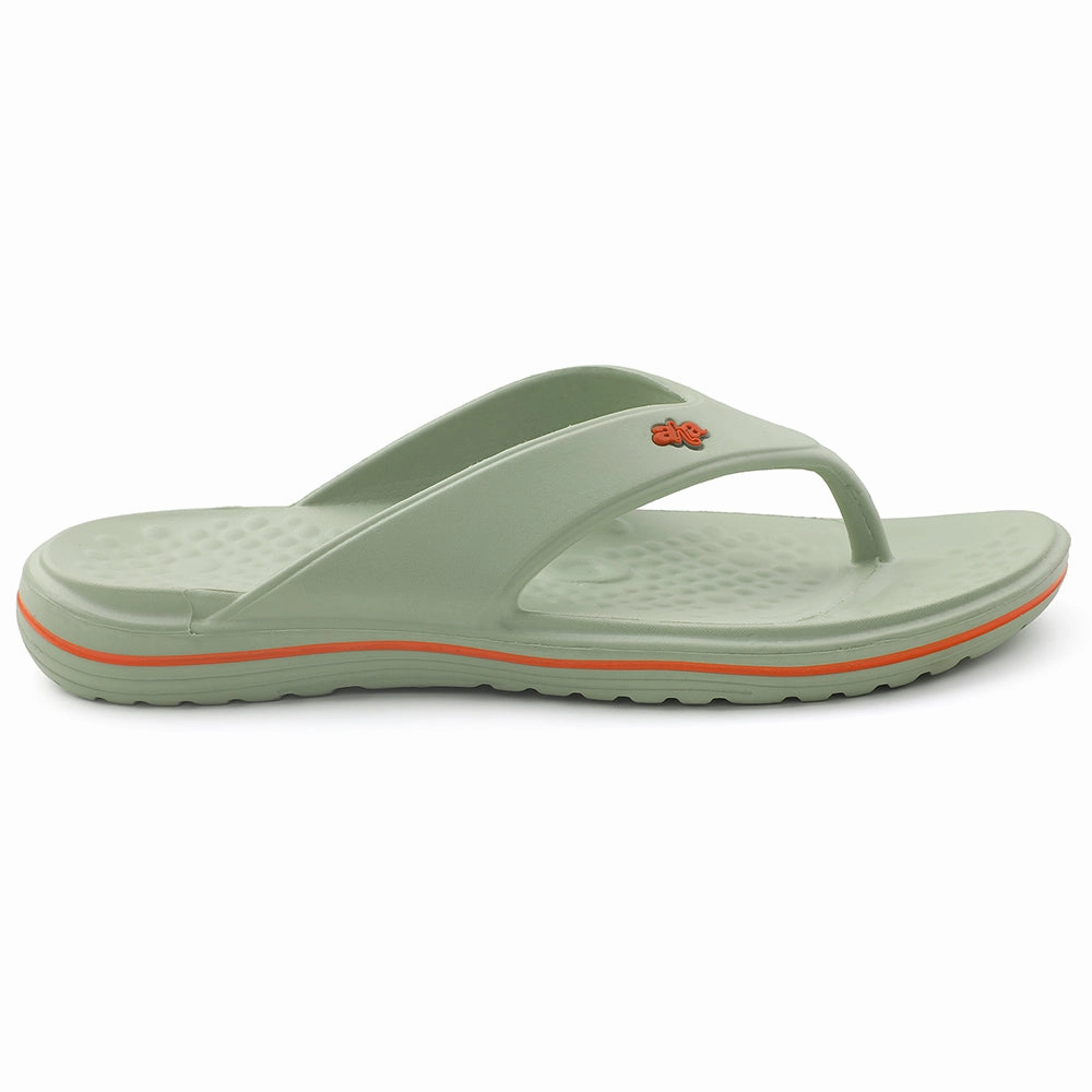 Critter Slippers A-HA Casual Light Green Flip Flop For Men BEACHTIME By Liberty