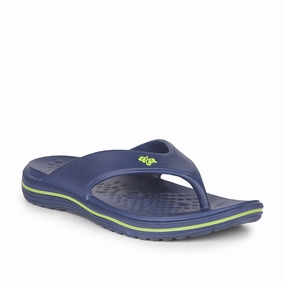 Slippers Near Me A-HA Casual Navy Blue Flip Flop For Men BEACHTIME By Liberty