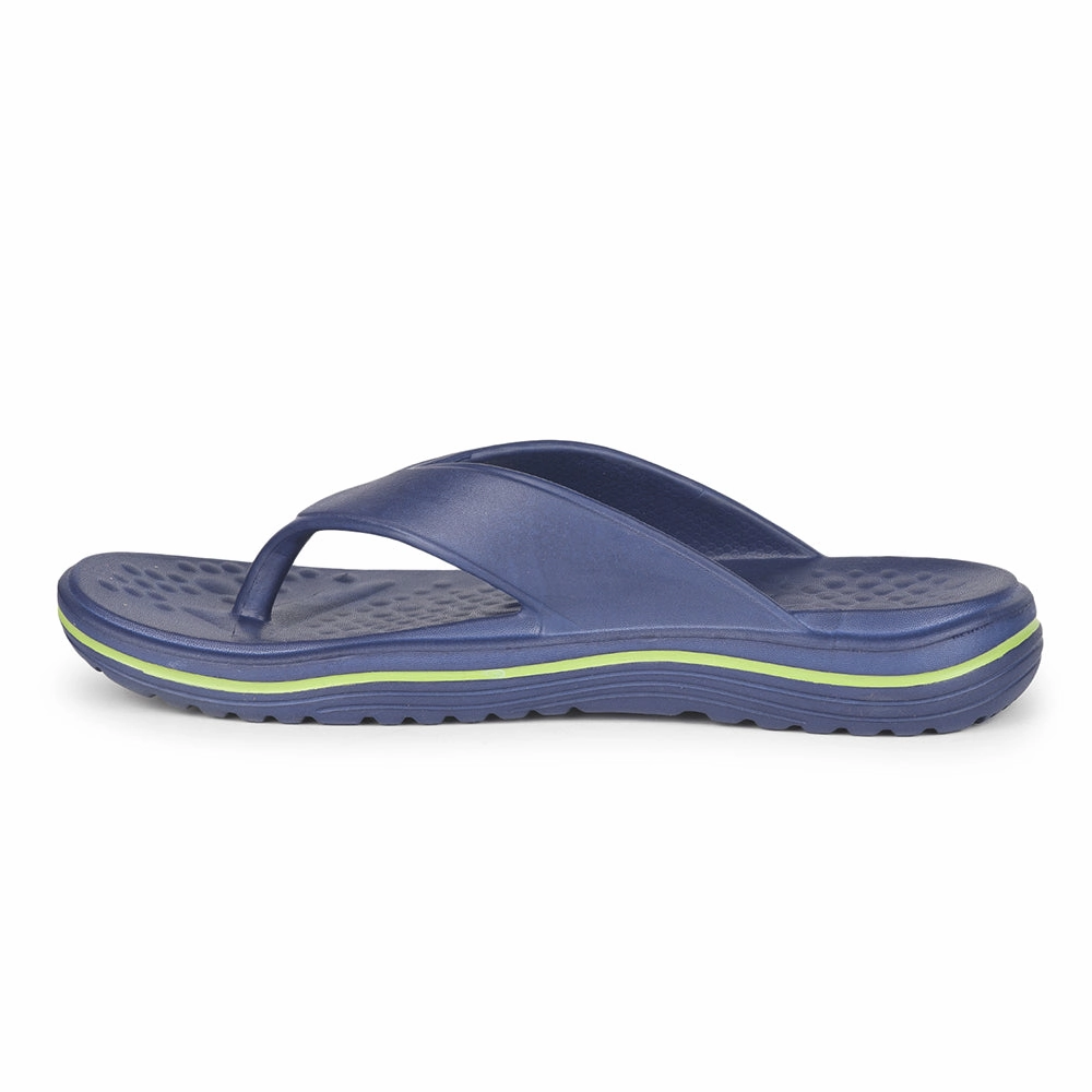 A-HA Casual Navy Blue Flip Flop For Men BEACHTIME By Liberty Felt Wool Slippers