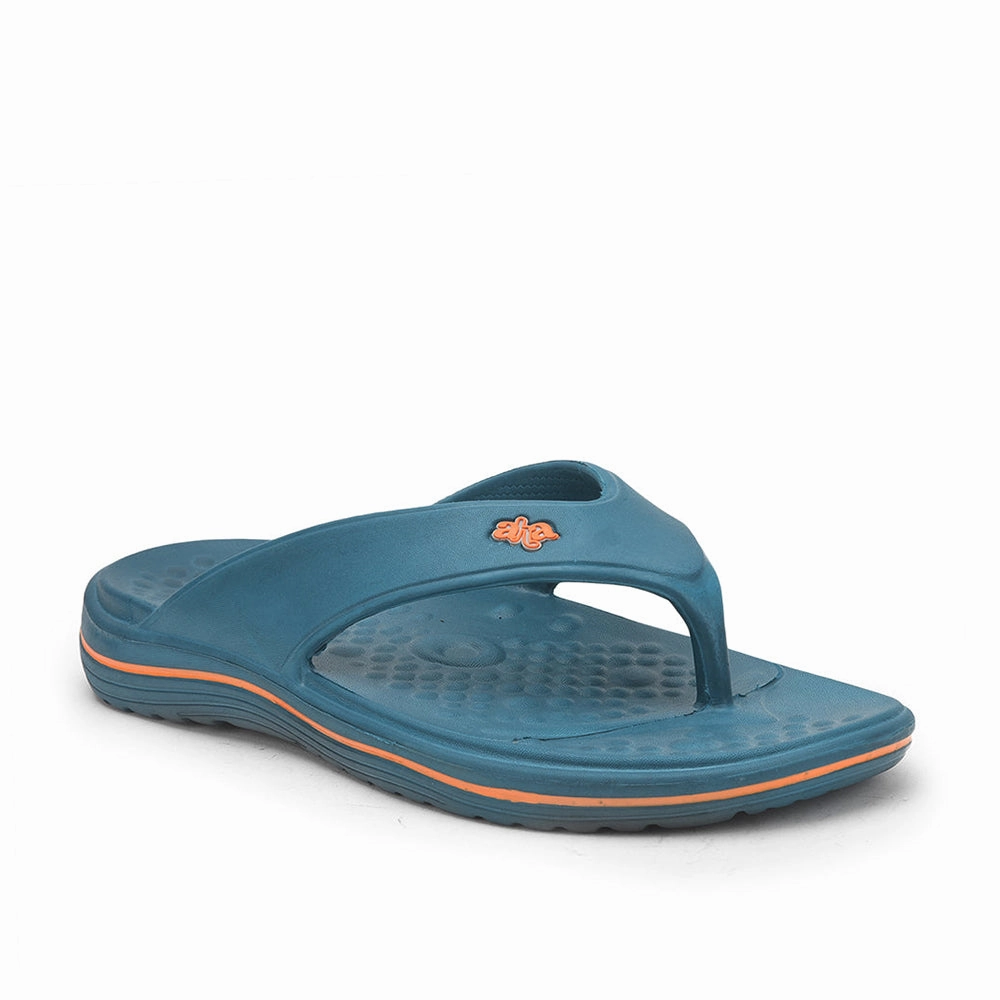 Sewing Patterns For Slippers A-HA Casual Teal Blue Flip Flop For Men BEACHTIME By Liberty