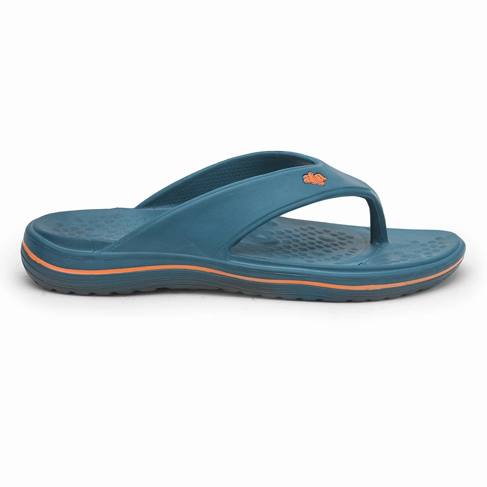 Nylon Slippers A-HA Casual Teal Blue Flip Flop For Men BEACHTIME By Liberty