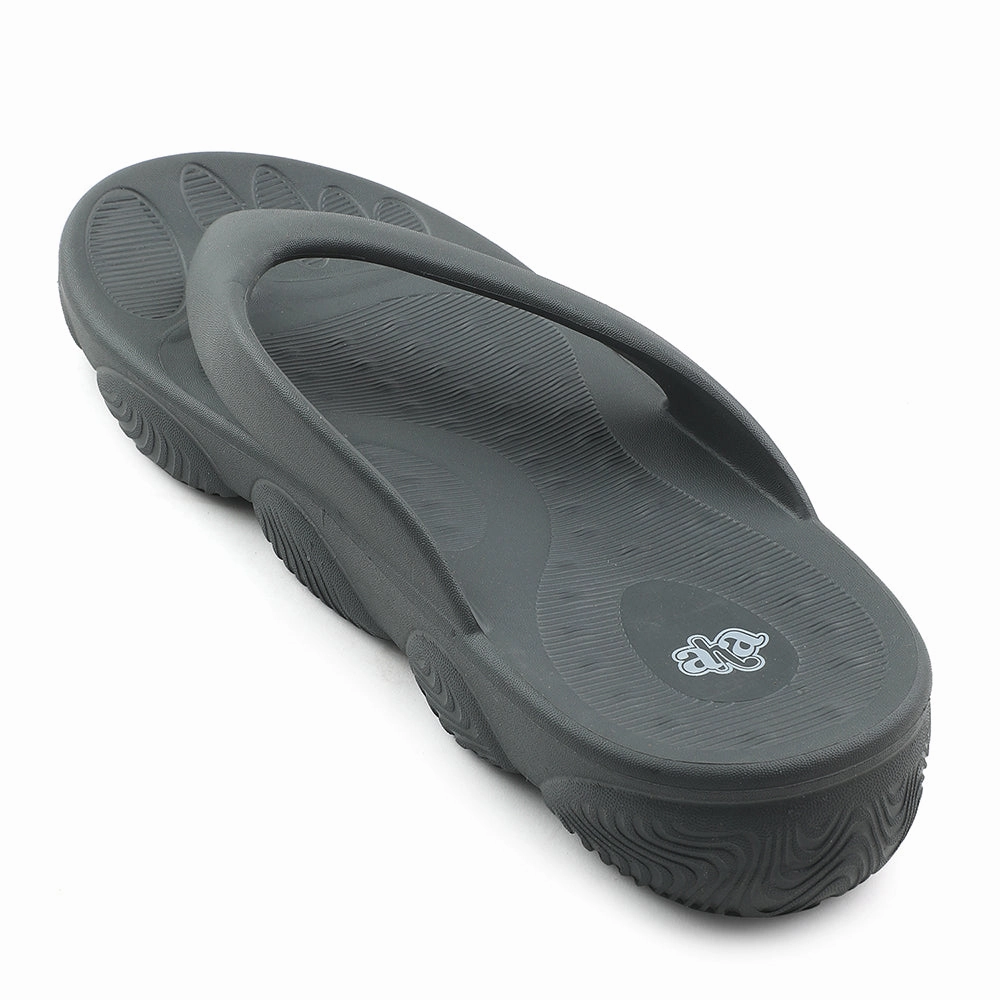 A-HA Dark Grey Casual Slipper For Men BEACHLITEM By Liberty Slippers Mannen