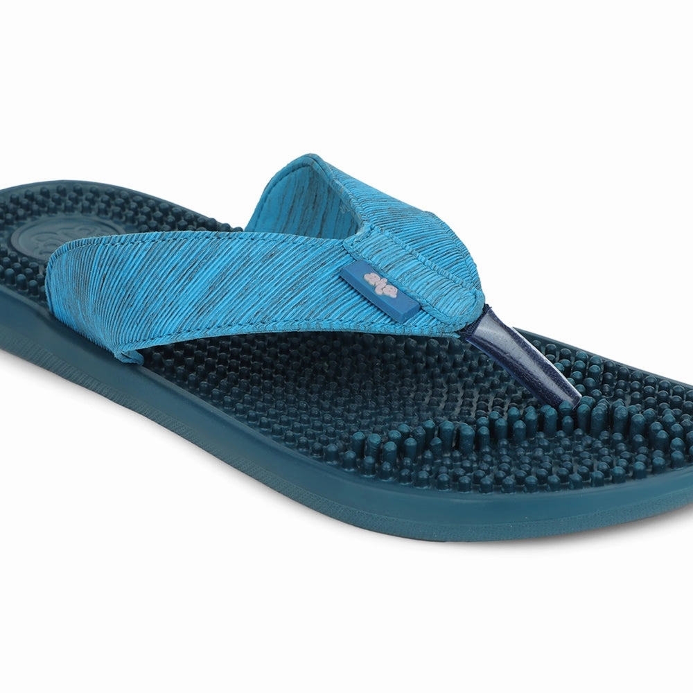 Vince Slippers A-HA Teal Blue Casual Slipper For Men ACUPLUS-3M By Liberty