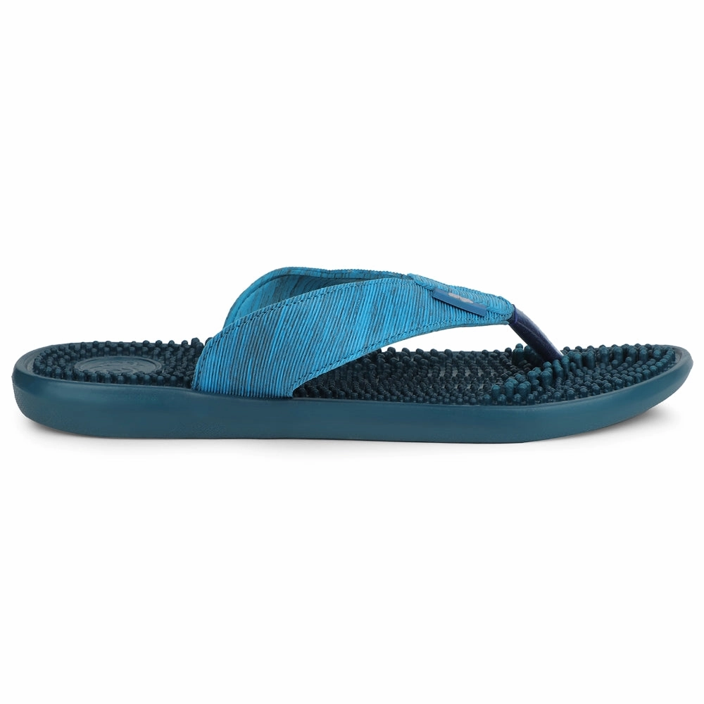 Soft Sole Moccasin Slippers A-HA Teal Blue Casual Slipper For Men ACUPLUS-3M By Liberty