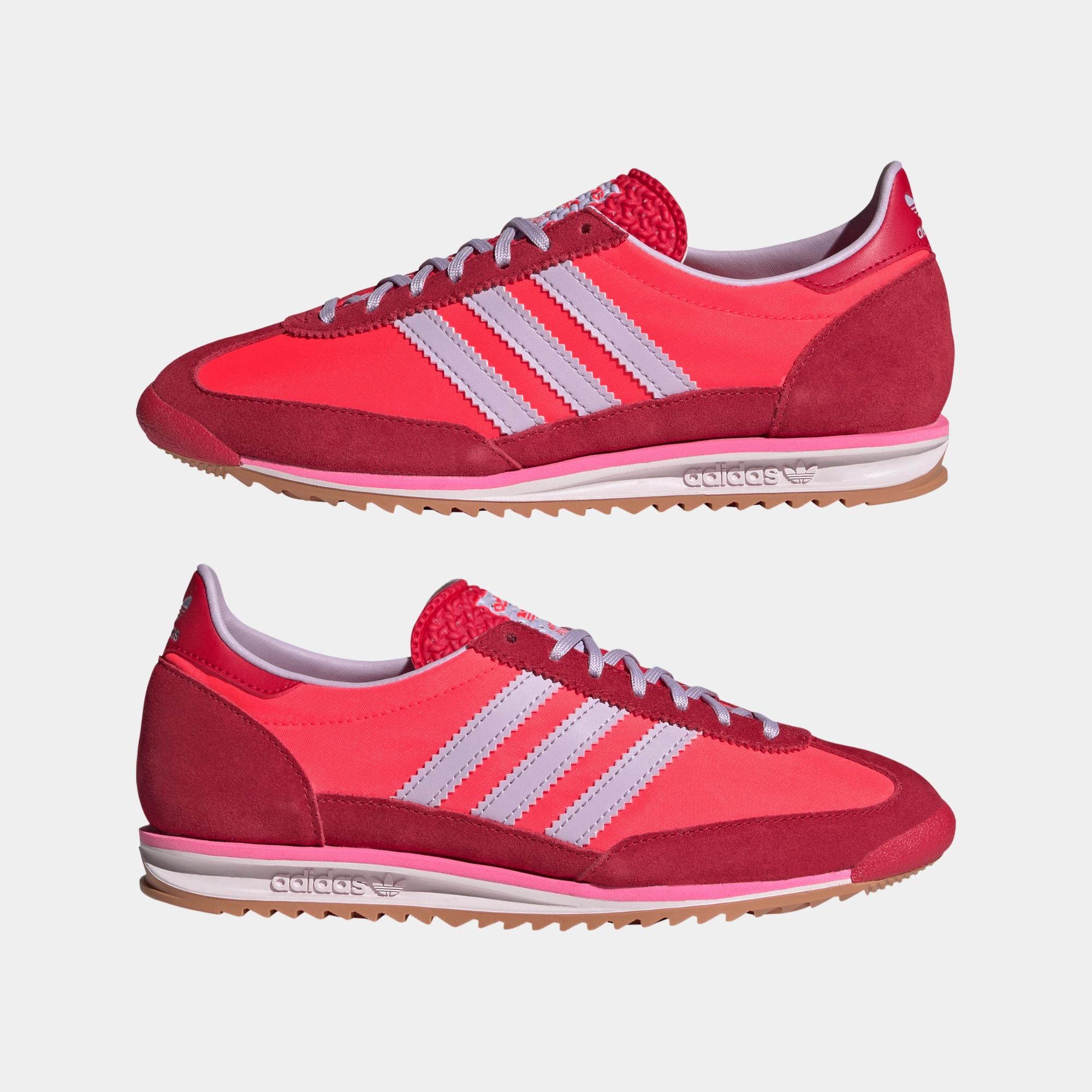 Adidas Women's SL 72 OG Solar Red Ice Lavender Adidas Running Shoes Evo Sl