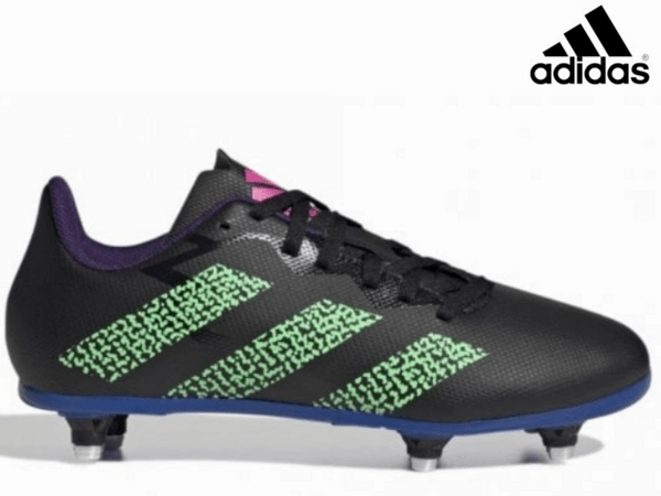 Adidas Junior (SG) Rugby Boot (Black) King Compression Boots