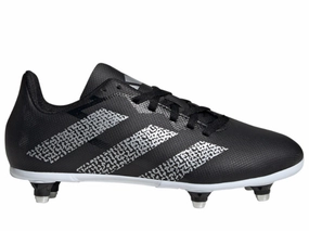 Equine Shipping Boots Adidas Junior (SG) Rugby Boot (Black/White)