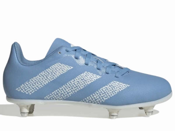 Fall Knee High Boots Adidas Rugby Junior (SG) Kids Rugby Boots (Sky Blue/White)