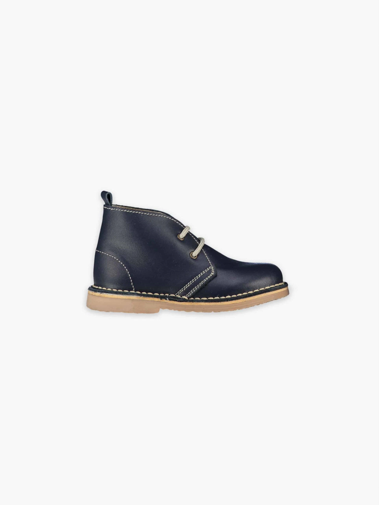Platform Goth Boots Navy Leather Kids Desert Boots