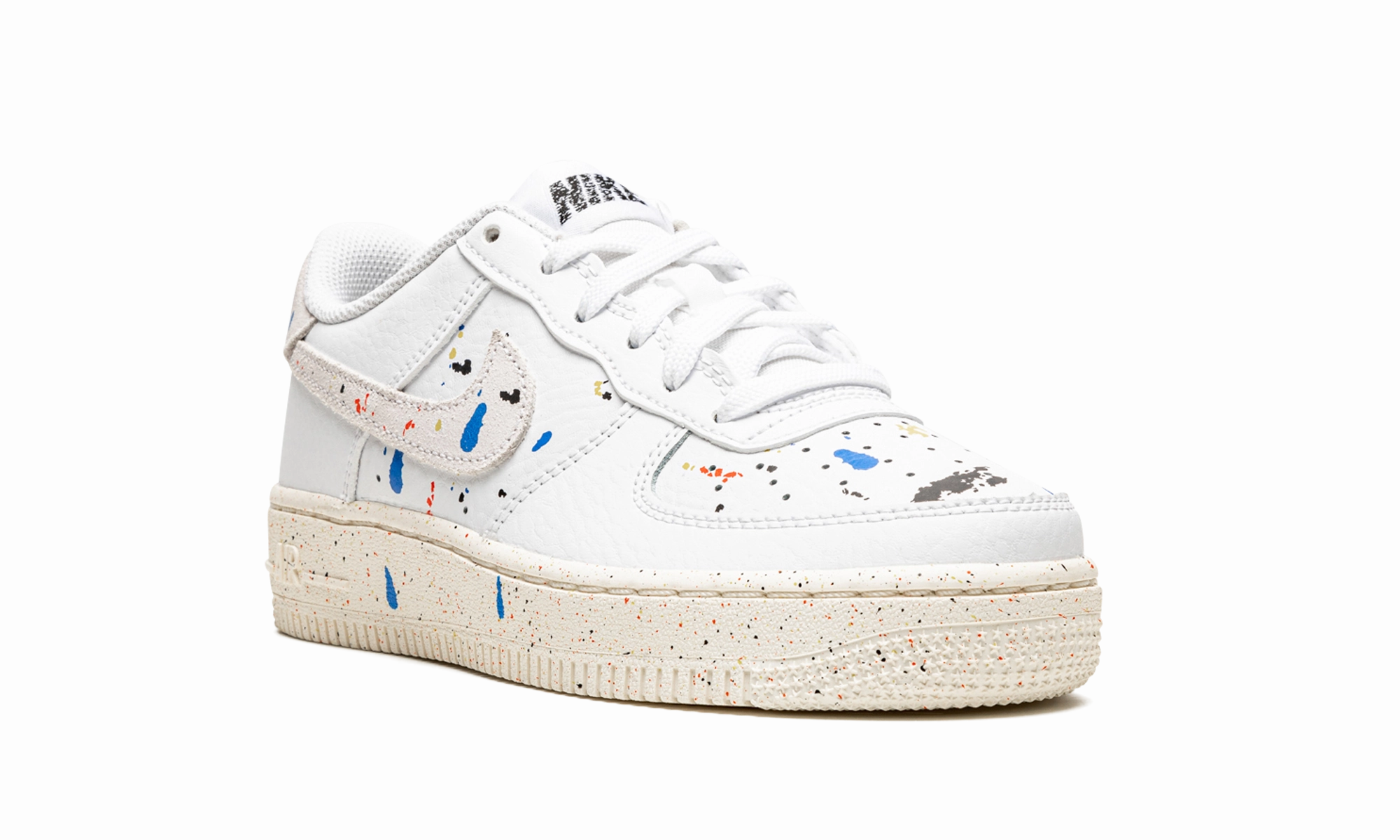 Air Force 1 LV8 3 GS "Paint Splatter - White" High Top Hiking Sneakers