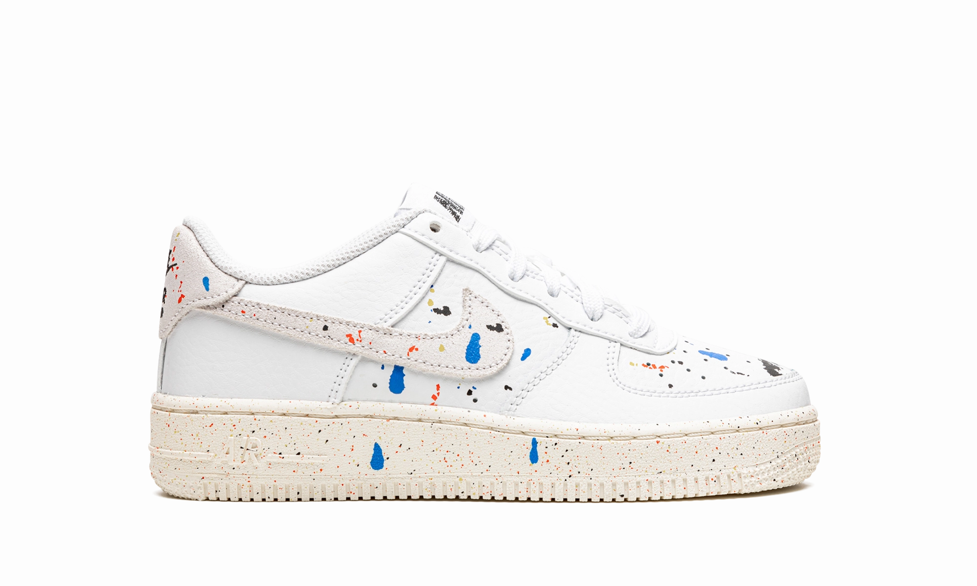 Out Of Office Sneakers Air Force 1 LV8 3 GS "Paint Splatter - White"
