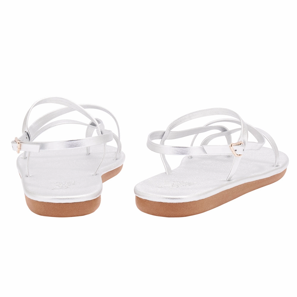 Alethea Flip Flop All Silver Ten Little Sandals