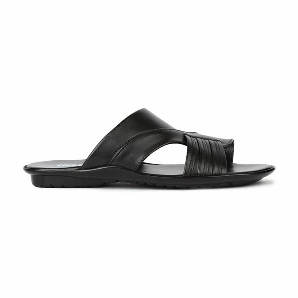 Ergonomic Slippers Coolers Black Casual Slipper For Men COOL99-81 By Liberty