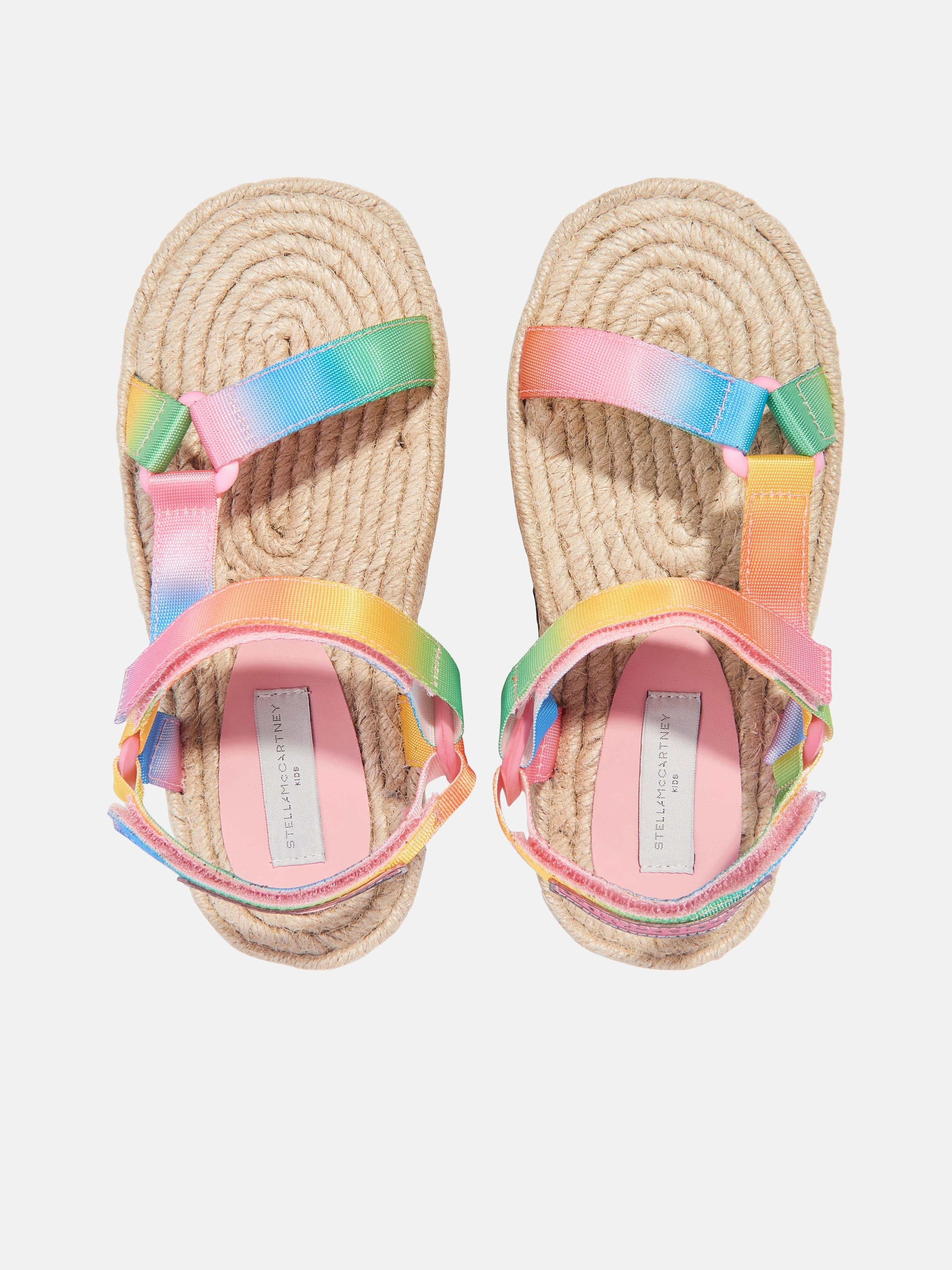 Stella McCartney Girls Logo Tape Sandals in Multicolour Saint Lucia Sandals Resorts