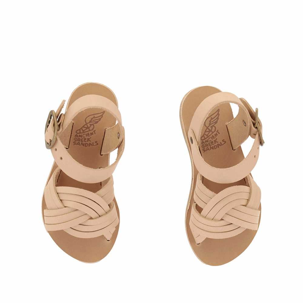 Sandals Toes Covered Little Electra Soft Natural