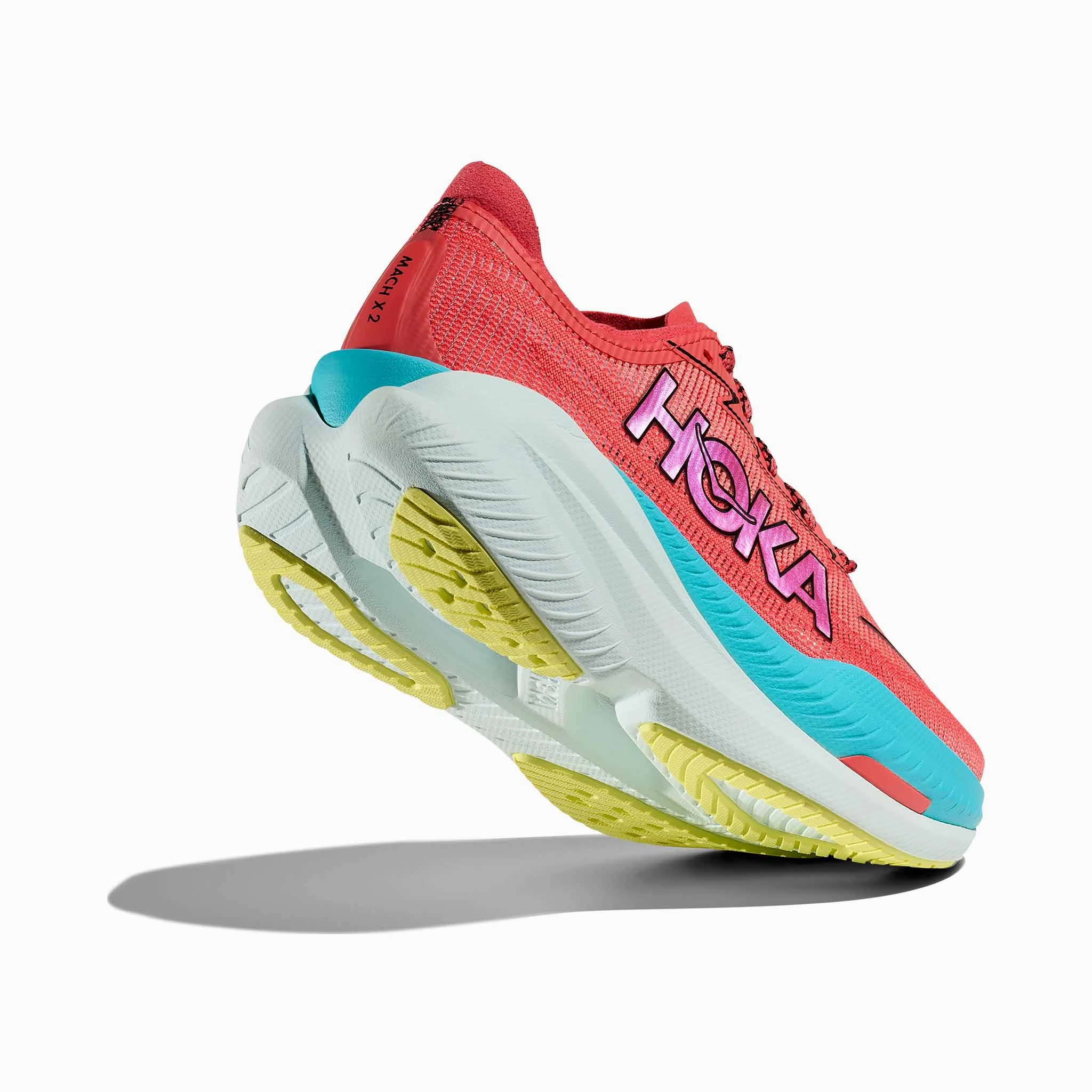 Most Comfortable For Nurses HOKA | Men's Mach X 2 Running Shoes - Grapefruit/Electrical Coral