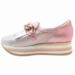 Sneakers Store Near Me Women's Cynthia Sneakers In Silver/blush