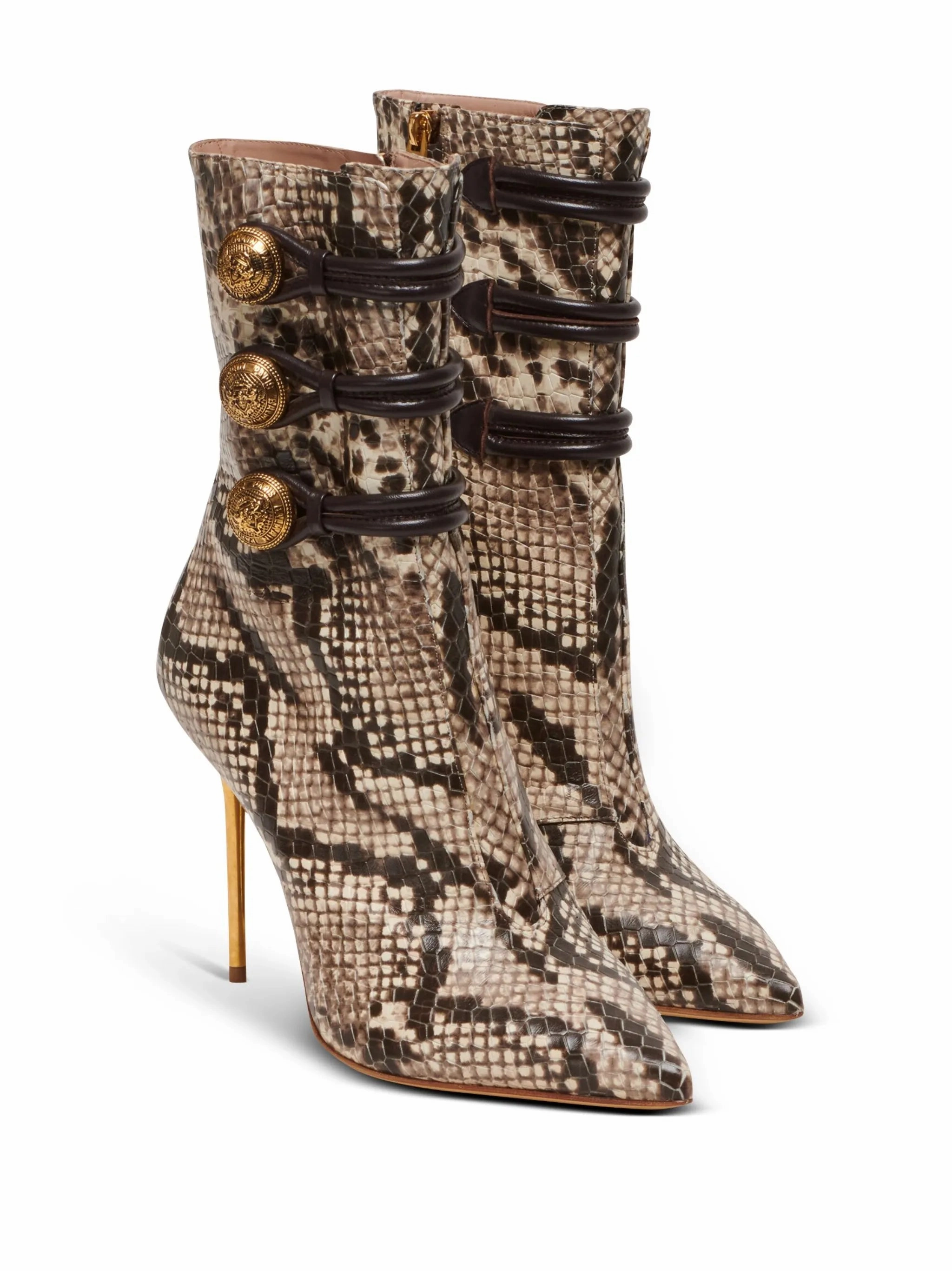 Alma 95mm snakeskin-effect boots El Corral Western Boots