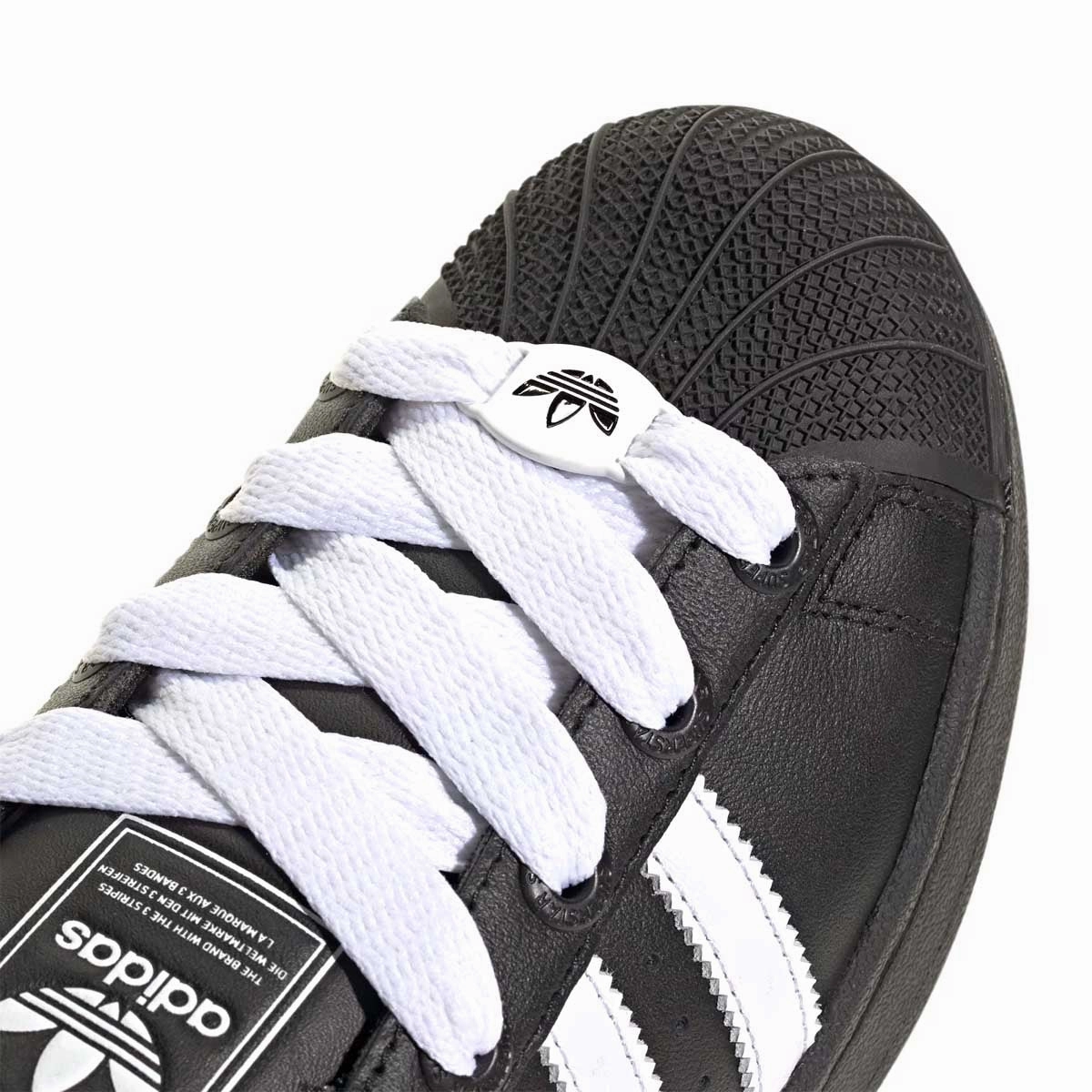 Leather Shoes Adidas Kids Superstar ii 'Core Black Cloud White'