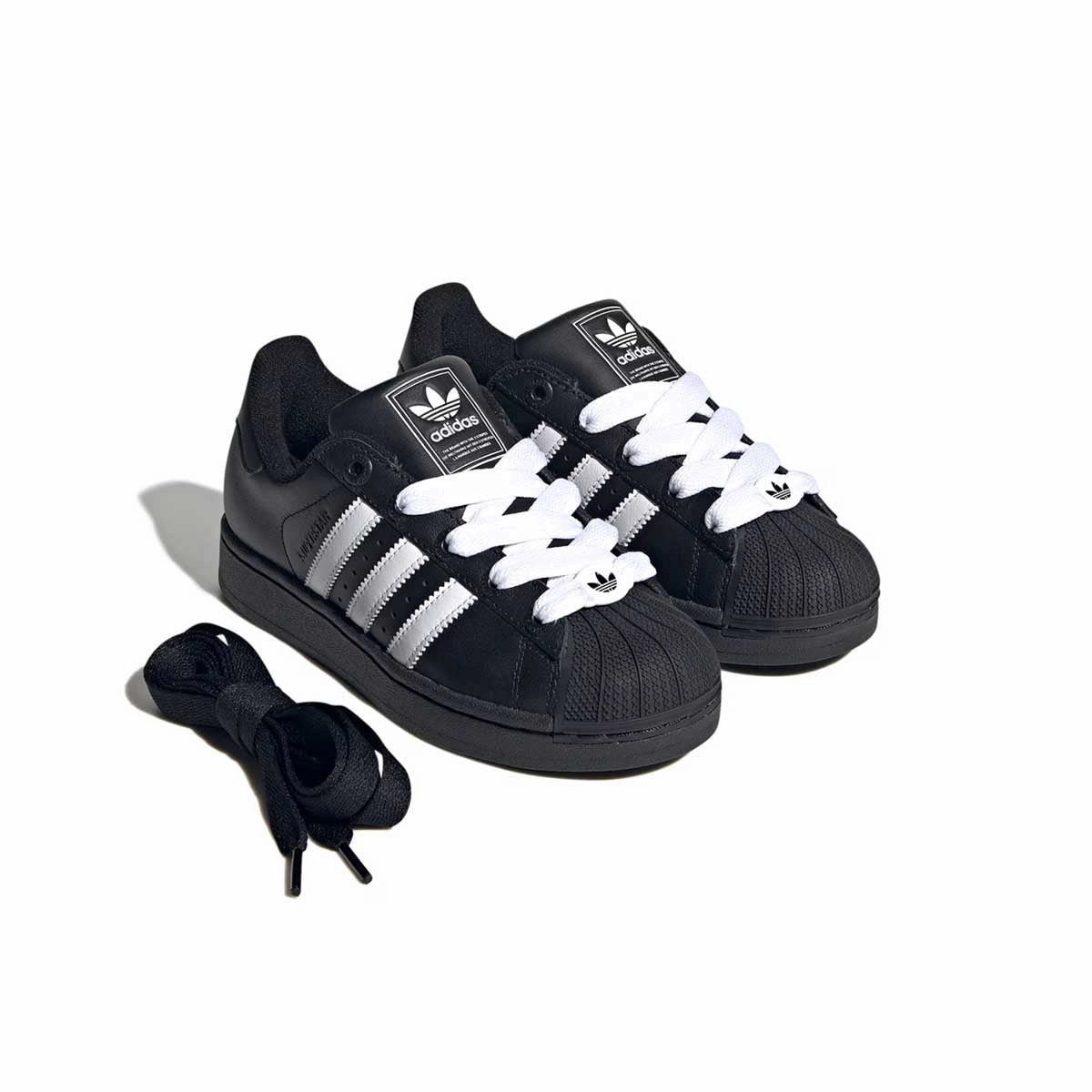 Kids Superstar ii 'Core Black Cloud White' Discount Adidas Shoes