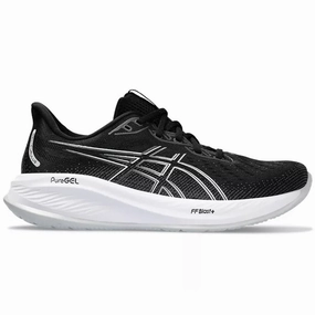 Men's Asics Gel-Cumulus 26, Black/Concrete, 12.5 2E Wide Asics Usa Tennis Shoes