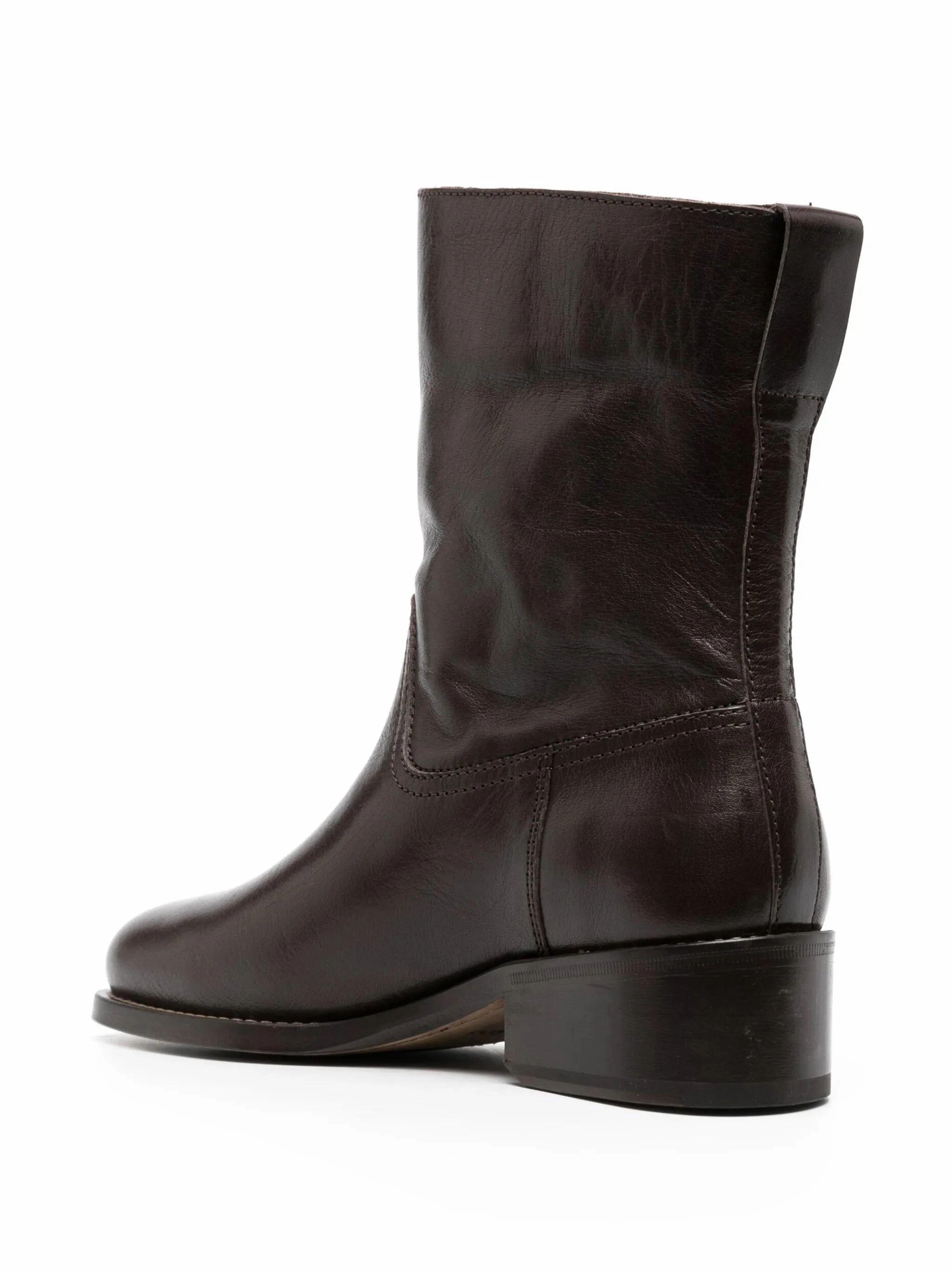 ankle-length leather boots Tall Cowboy Boots