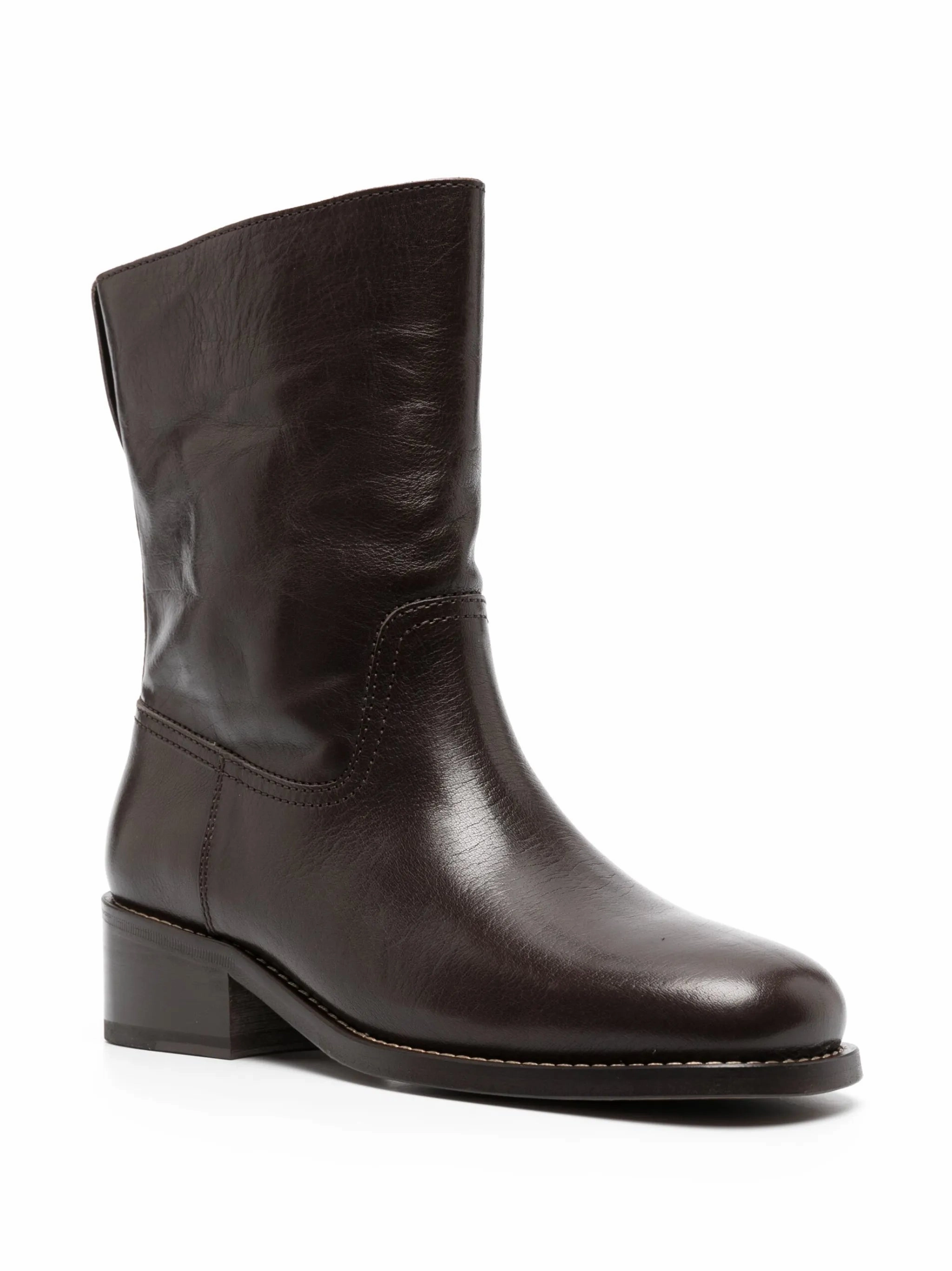 ankle-length leather boots Mou Boots