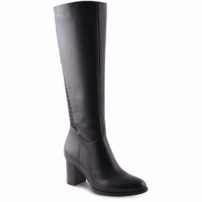 Cowboy Boots Fashion AquaDiva Tessa Waterproof Boot Black (Women's)