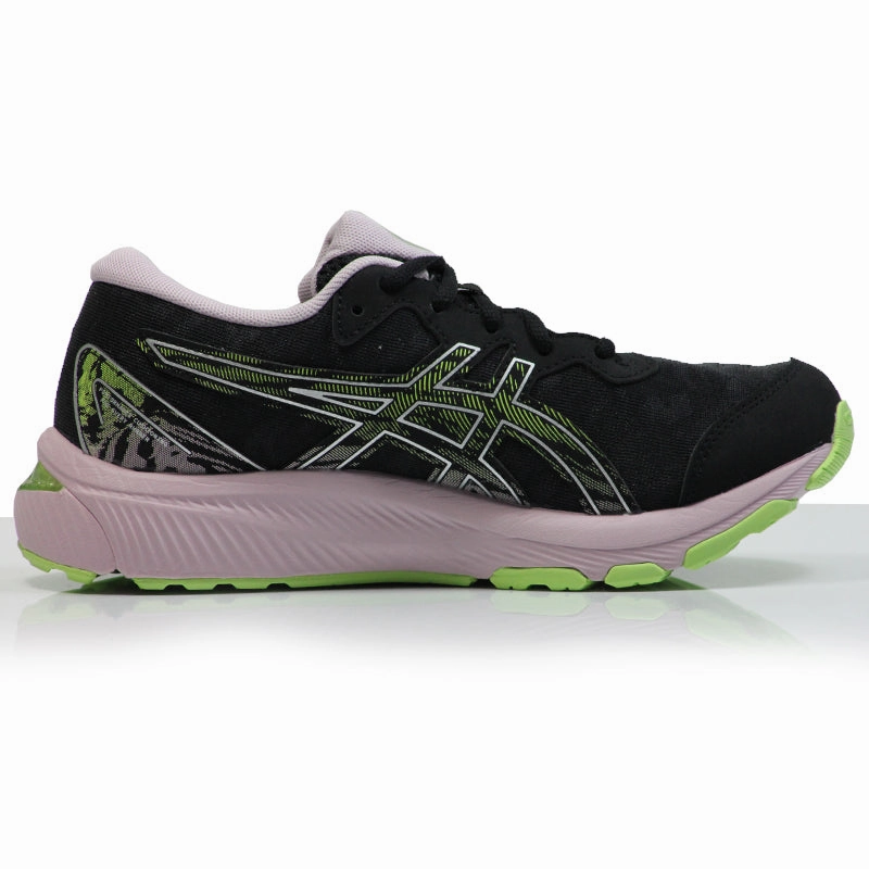 Asics Gel Cumulus 23 Junior Running Shoe - Black/Barely Rose Asics Running Shoes Long Distance