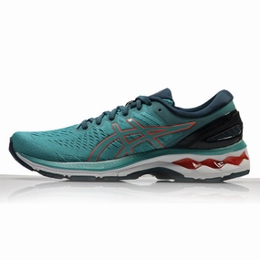 Asics Gel Kayano 27 Women's Running Shoe - Techno Cyan/Sunrise Red Padel Asics Shoes