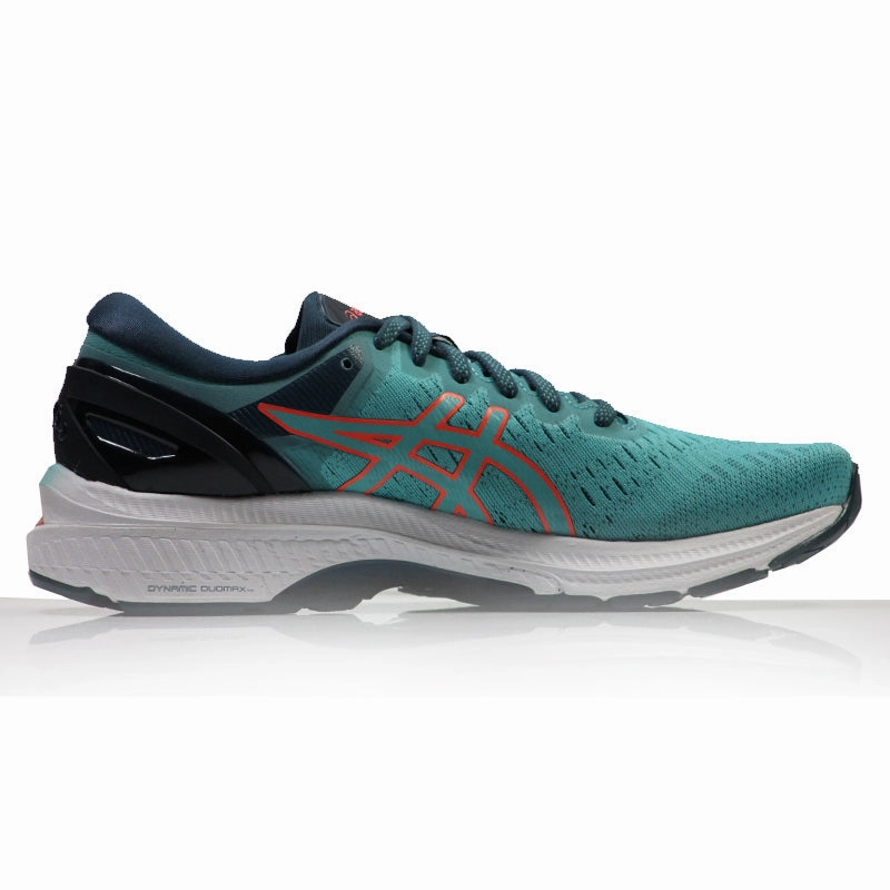Asics Gel Resolution 5 Tennis Shoes Asics Gel Kayano 27 Women's Running Shoe - Techno Cyan/Sunrise Red