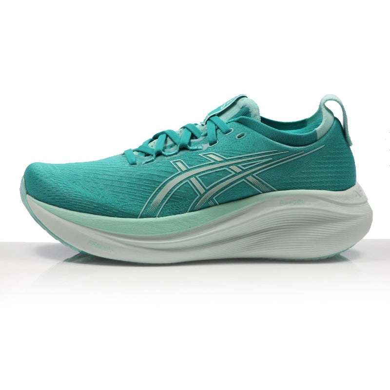 Asics Gel Nimbus 27 Women's Running Shoe - Wave Teal/Illuminate Mint Asics Floral Shoes