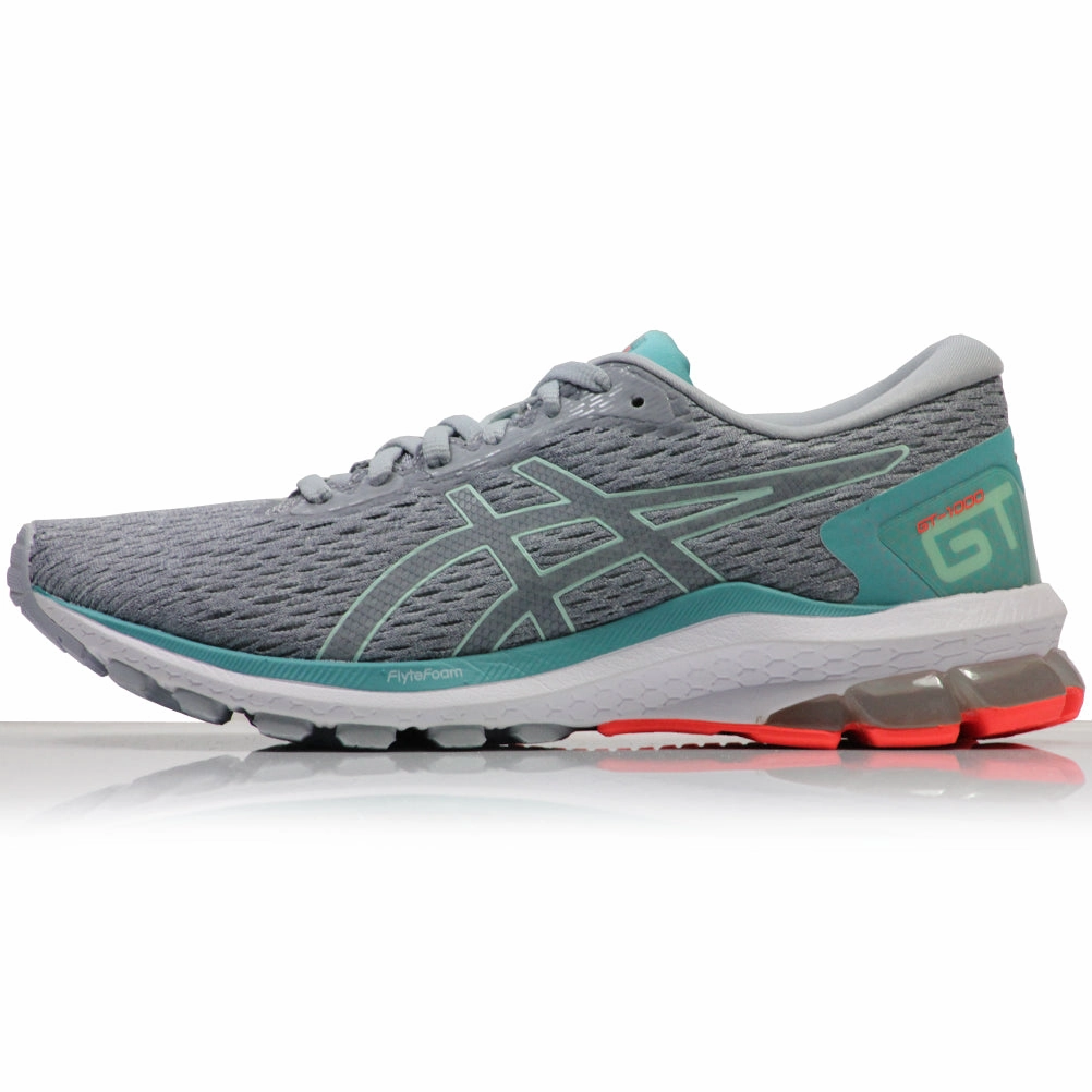Asics GT-1000 v9 Women's Running Shoe - Piedmont Grey/Bio Mint Shoes Comparable To Asics Kayano