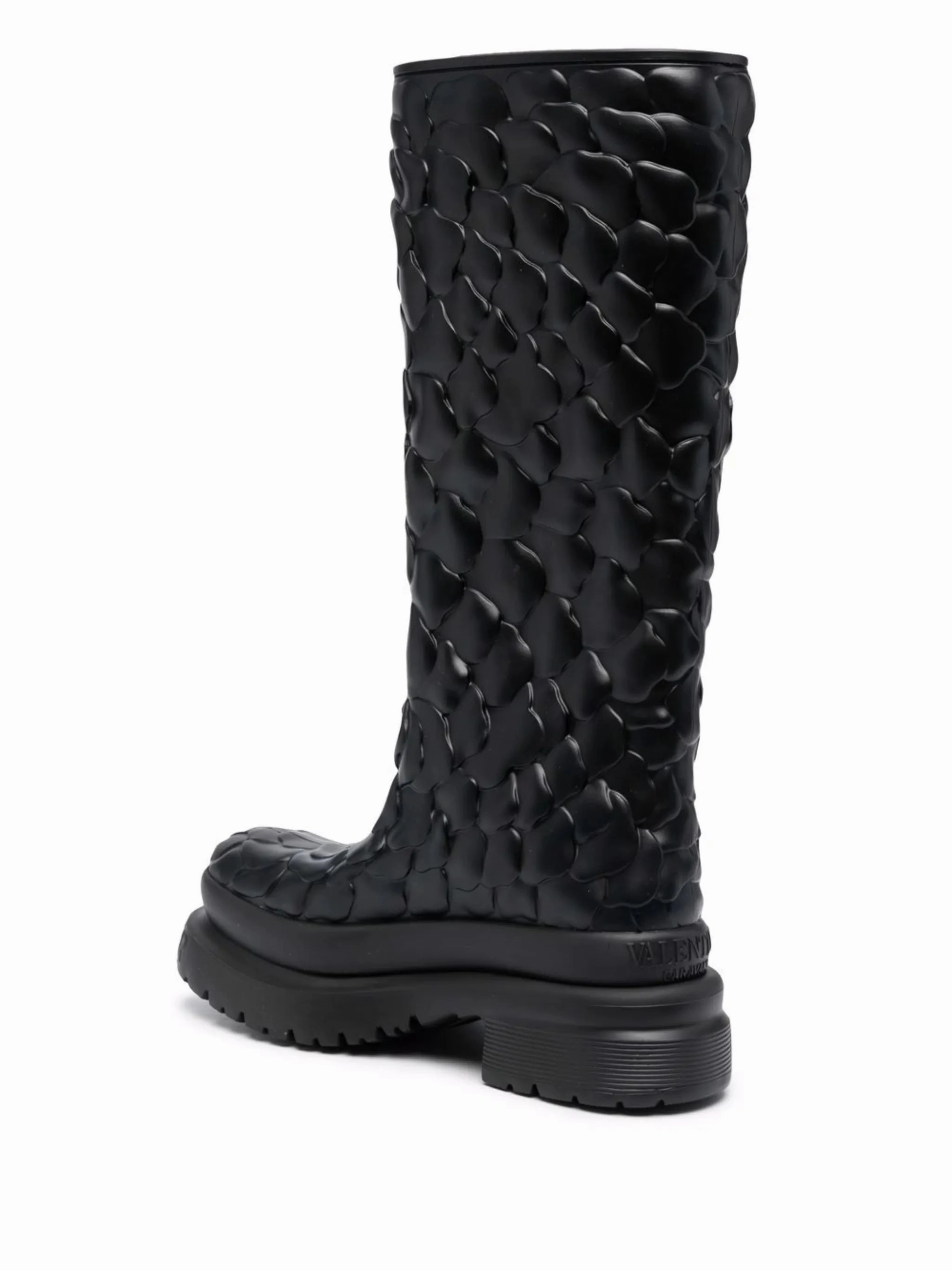 Diving Boots Atelier floral-embossed mid-calf rain boots