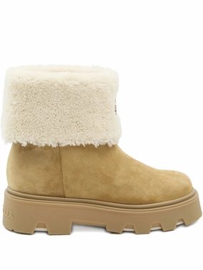 Aurea shearling logo patch boots Dog Boots For Hot Pavement