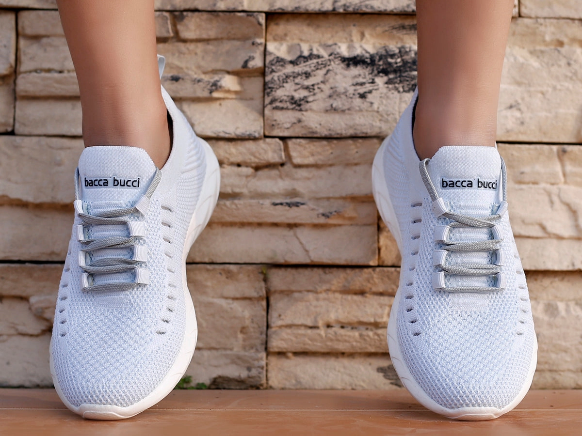 Bacca Bucci FISHJET Women Walking Shoes | Sky Blue Women Shoes for Gym, Training & Running Difference Between Walking And Running Shoes