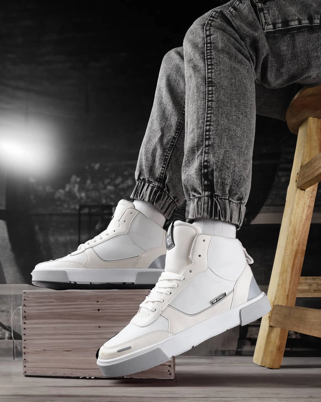 Bacca Bucci High-top SKYLINE SOARER Men's Sneakers - Gen Z Style Elevation Ralph Lauren Ps 100 Colorblock Casual Shoes