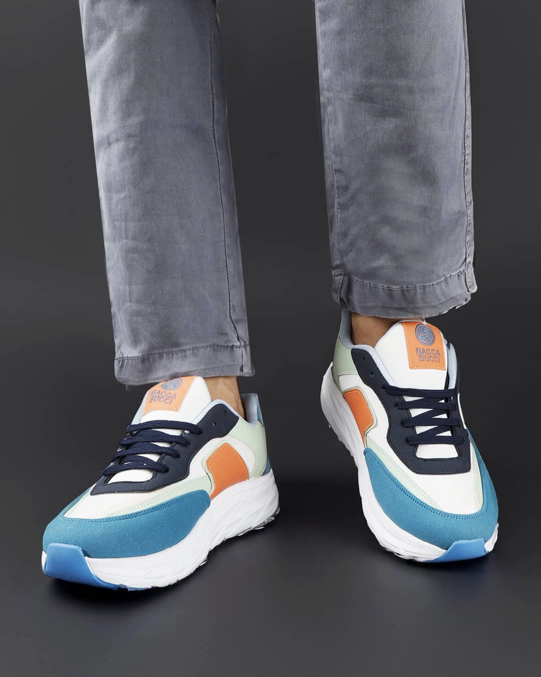 Bacca Bucci Men's SYLVIA Chunky Sole Sneakers Shoes For Casual