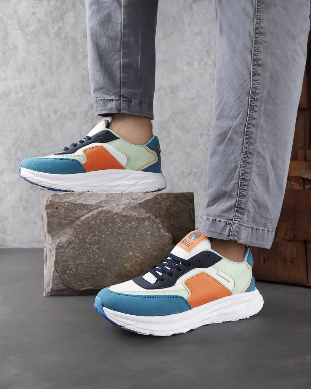 Bacca Bucci Men's SYLVIA Chunky Sole Sneakers Casual Active Shoes